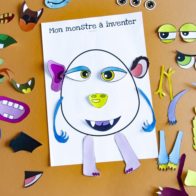 Atelier pour Halloween : mes monstres créatifs - Un jour un jeu