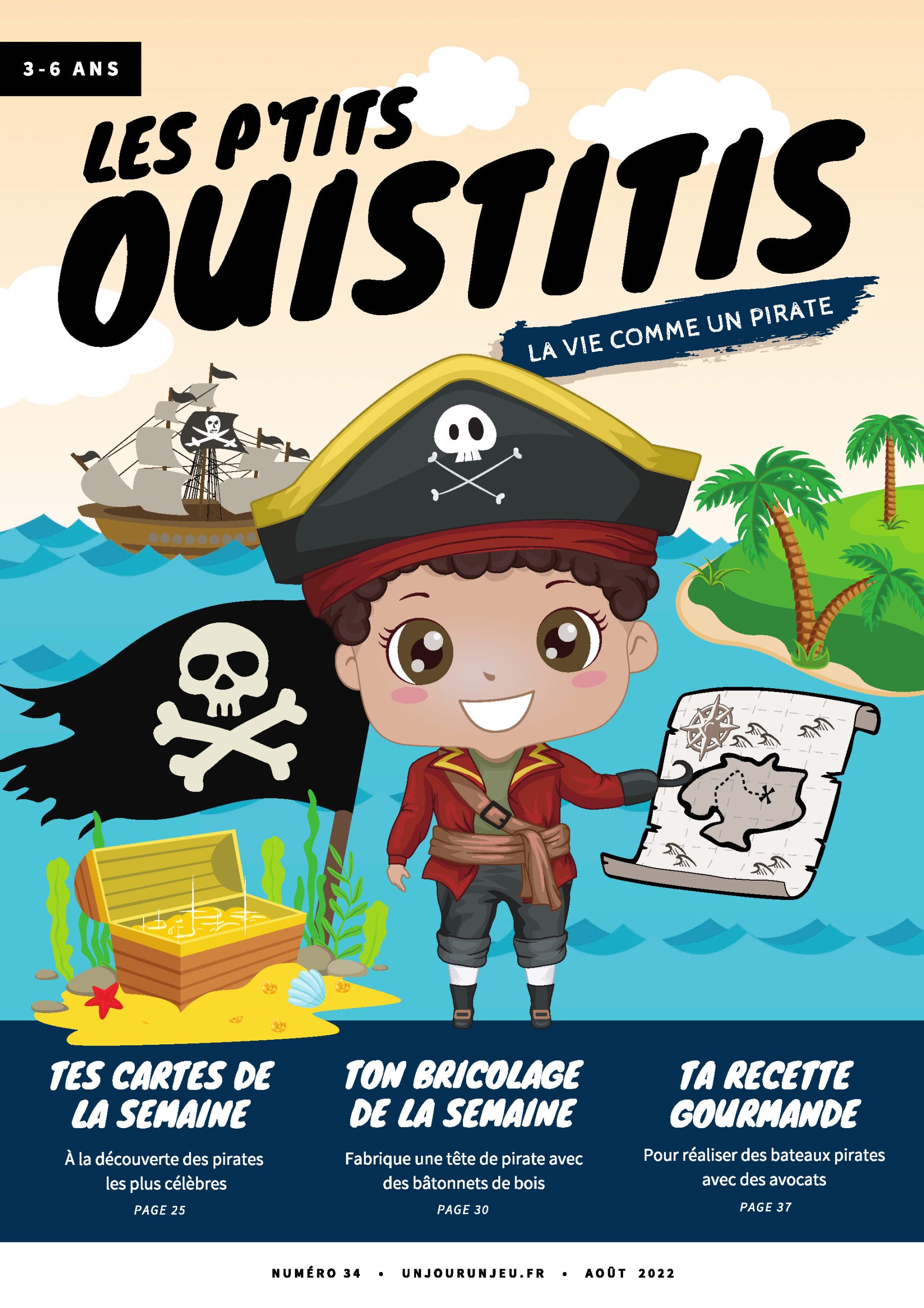 Les P'tits Ouistitis à bord d'un bateau pirate