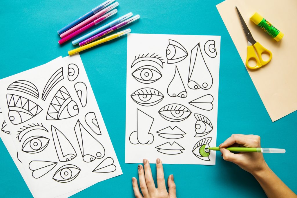 Étape 2 : coloriage des formes