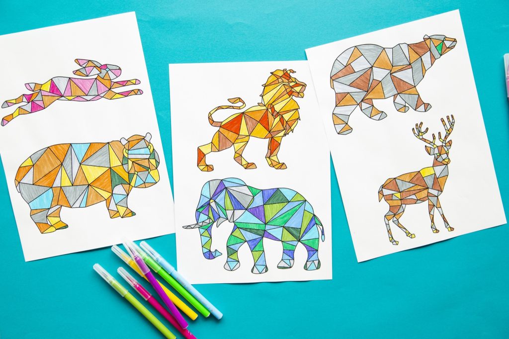 Mes animaux graphiques à colorier