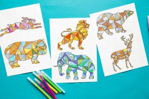 Mes animaux graphiques à colorier