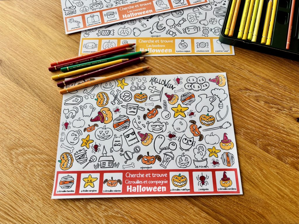 Halloween : 3 cherche et trouve à télécharger