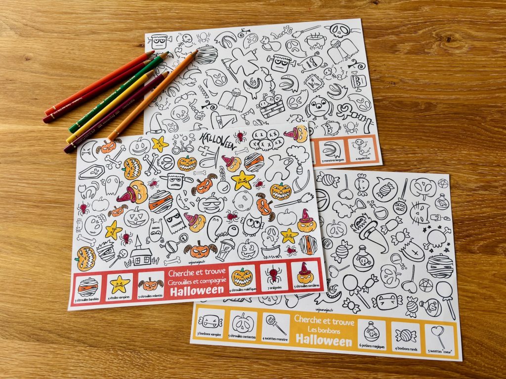 Halloween : 3 cherche et trouve à télécharger