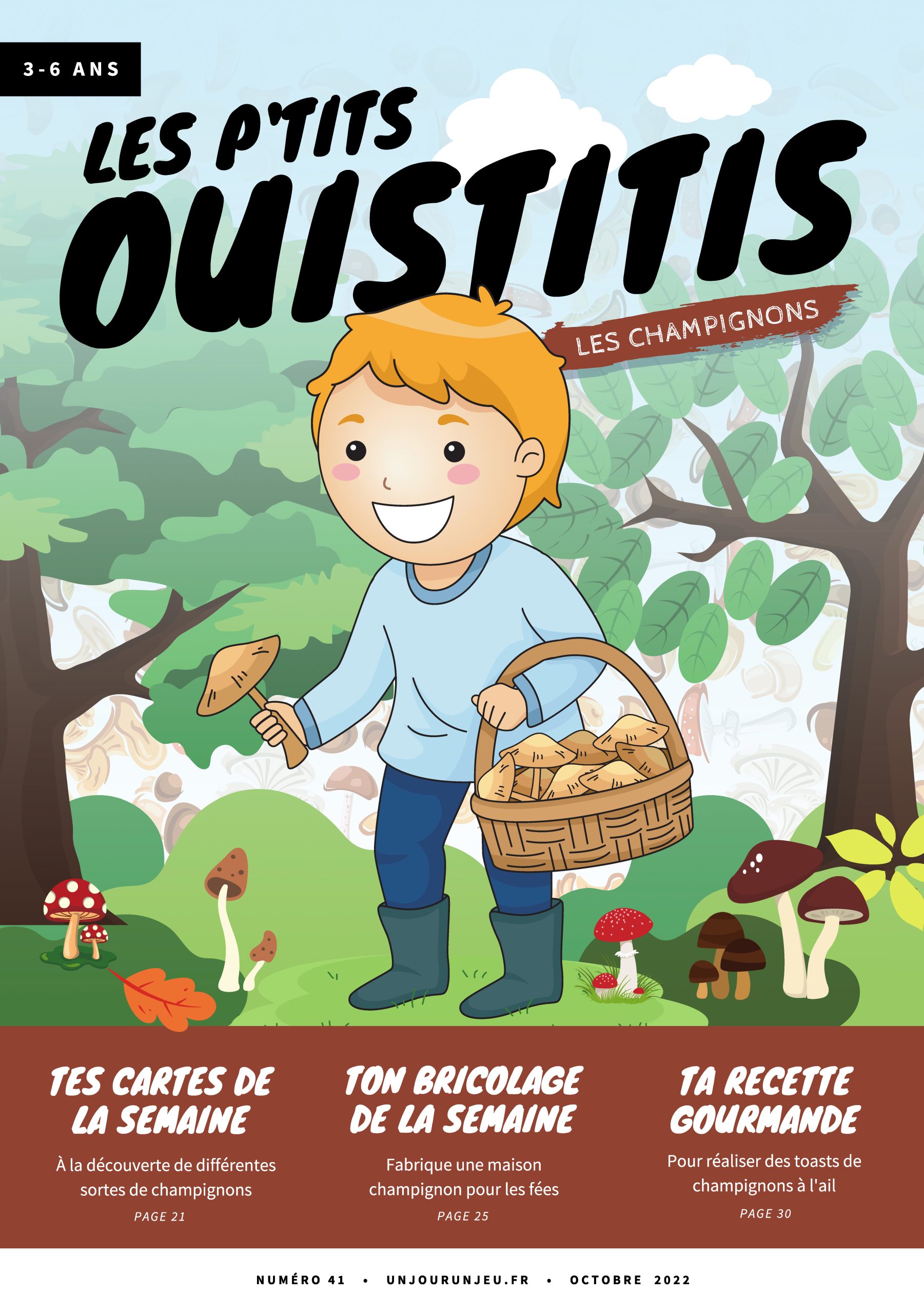 Les P'tits Ouistitis ramassent des champignons