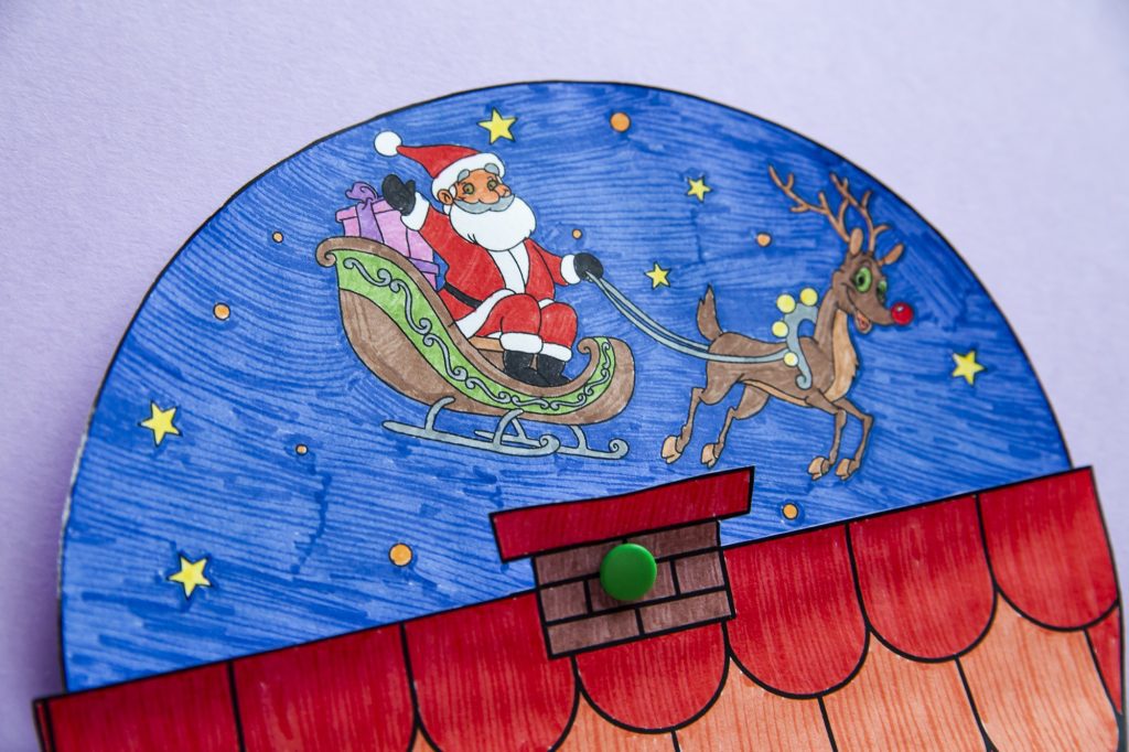 Ma cheminée de Noël à faire tourner