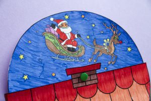 Activité de Noël : ma cheminée pour le père Noël