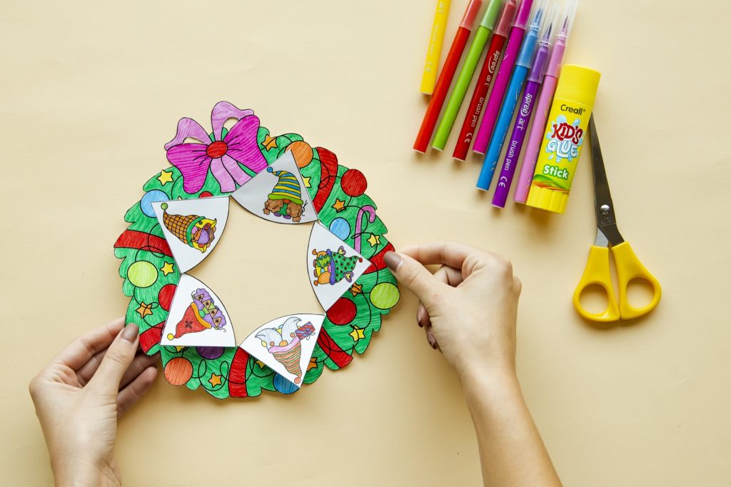 Ma couronne de Noël : étape 7