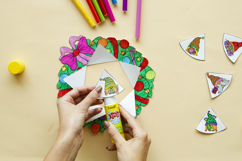 Ma couronne de Noël : étape 6