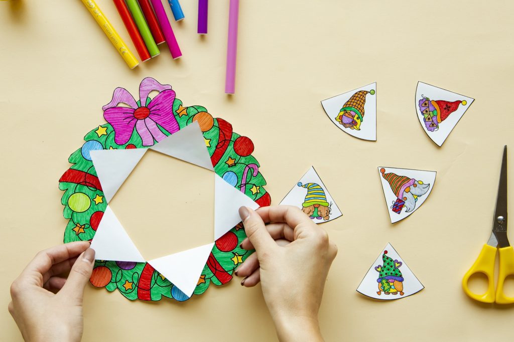 Ma couronne de Noël : étape 5