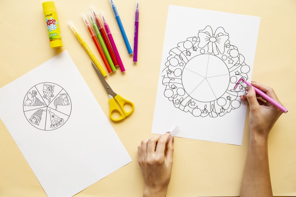 Ma couronne de Noël : étape 2