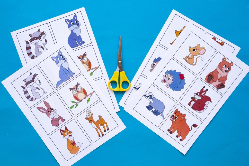 Memory animaux forêt : étape 1