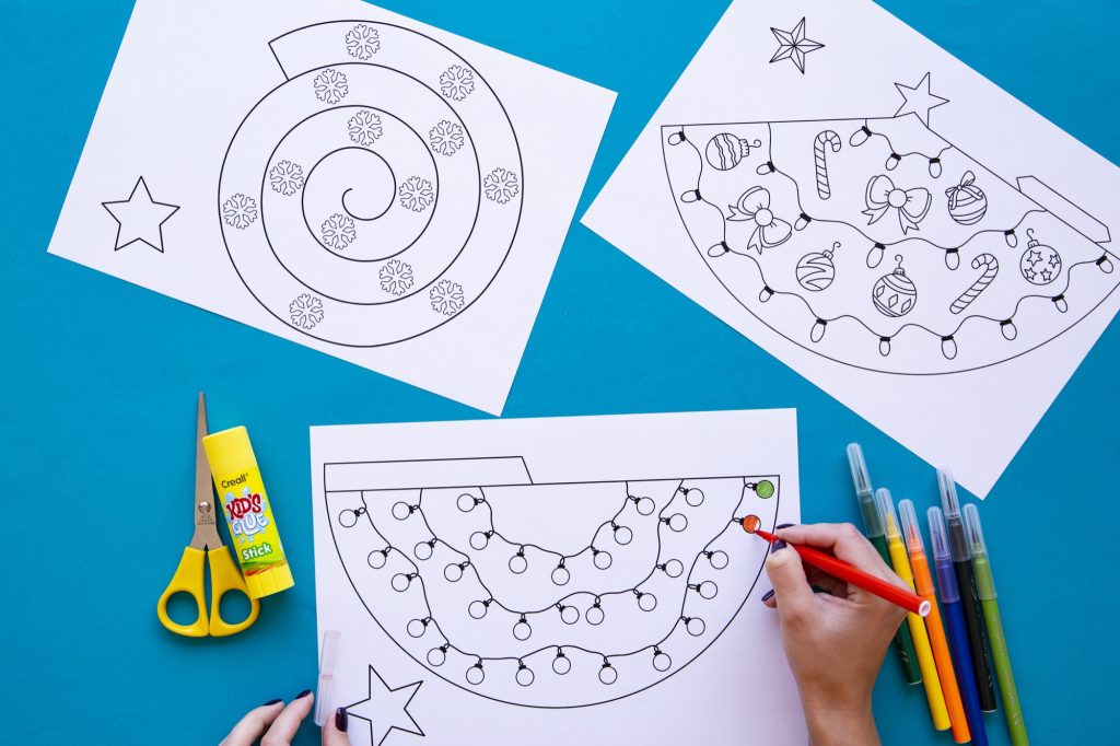 Sapins à fabriquer : étape 2