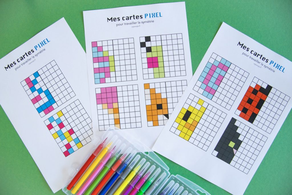Symétrie : cartes Pixel 1