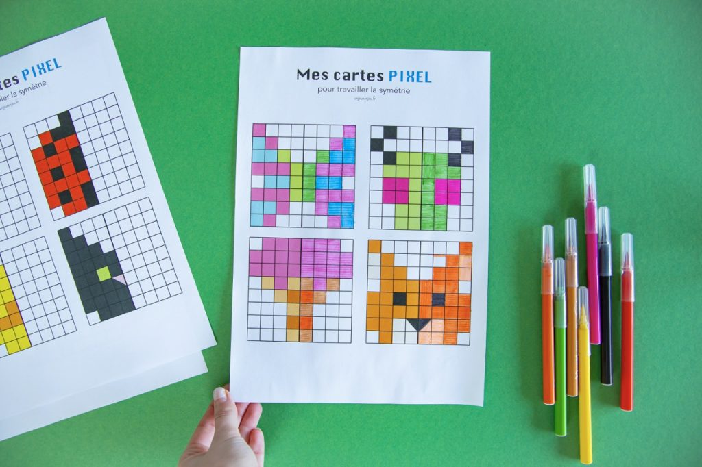 Symétrie : cartes Pixel 3