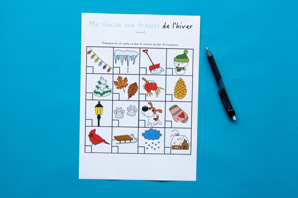 Ma chasse aux trésors de l'hiver - 1