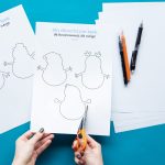 Mes frises en papier bonhommes de neige - étape 2
