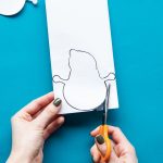 Mes frises en papier bonhommes de neige - étape 6