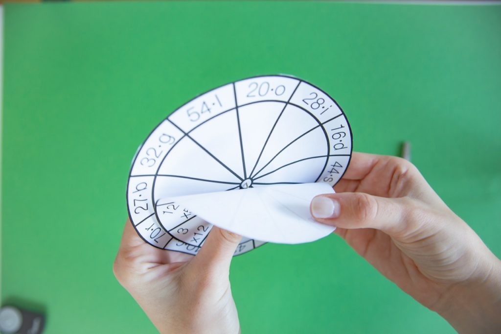 Roue messages codés à multiplier - 5