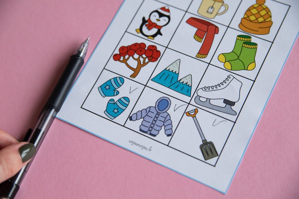 Bingo de l'hiver - étape 7