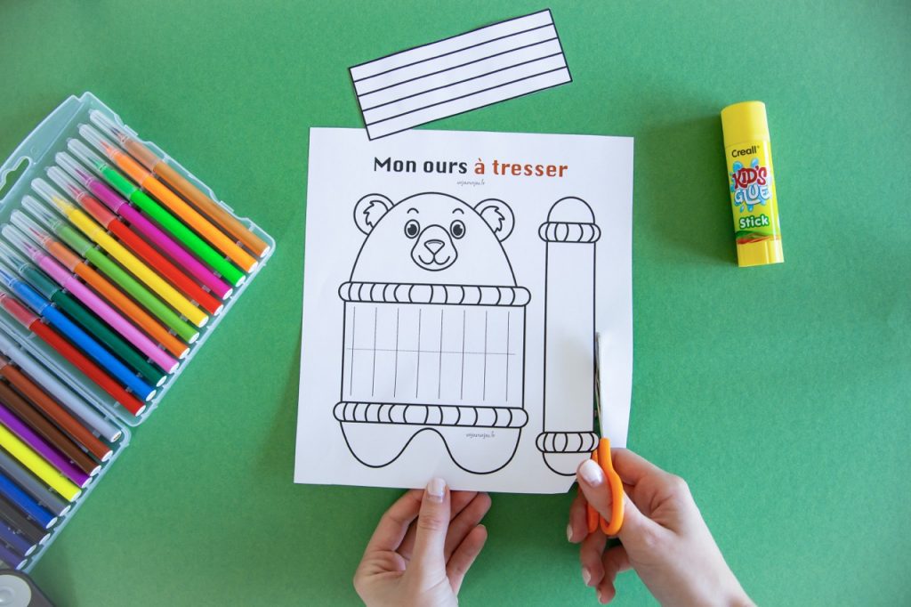 Mon ourson à tresser - étape 1