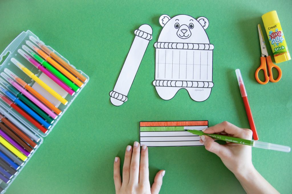 Mon ourson à tresser - étape 2