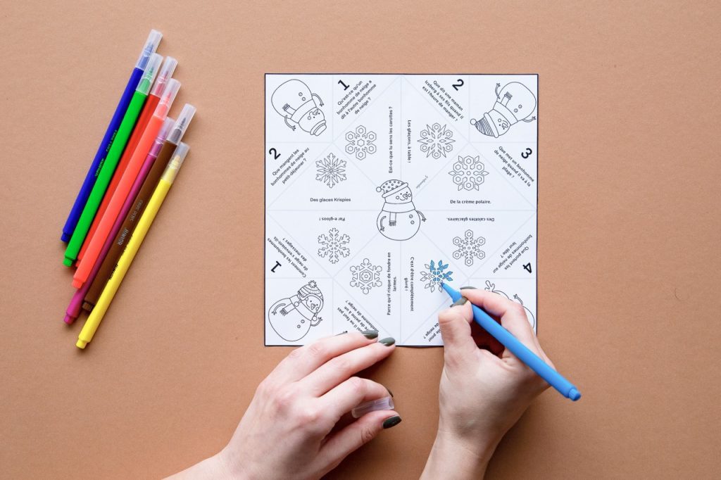 Cocotte : mes blagues de l'hiver - étape 2