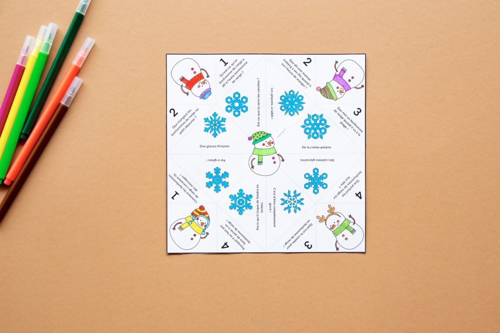 Cocotte : mes blagues de l'hiver - étape 3