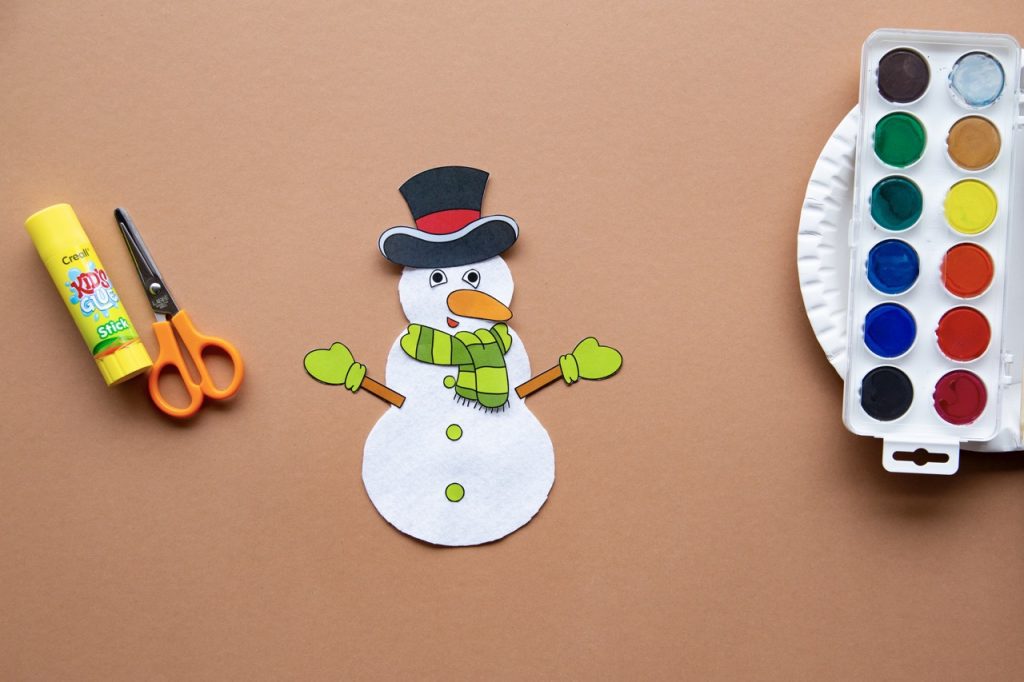 Mon bonhomme de neige - étape 4