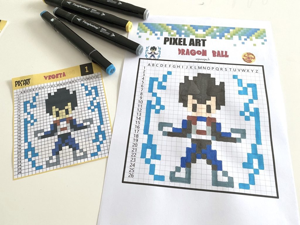 Pixel Art Vegeta de Dragon Ball