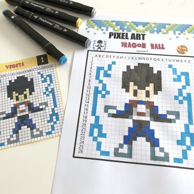 Pixel Art Vegeta de Dragon Ball