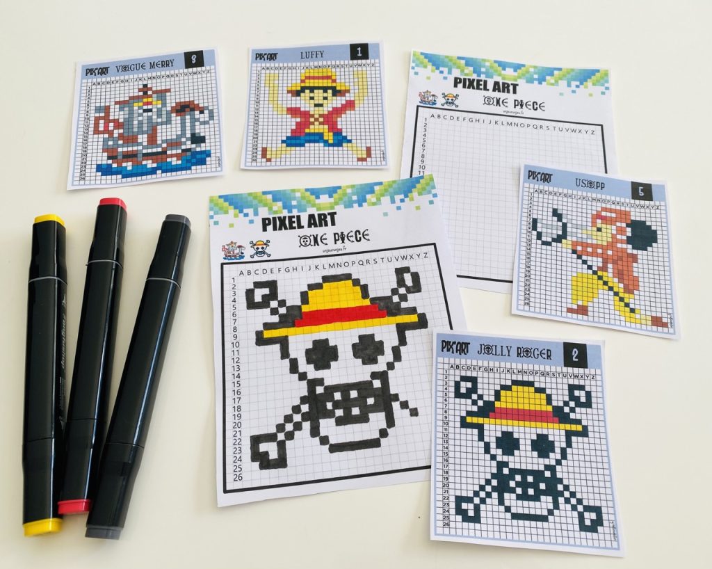 Pixel Art One Piece - Jolly Roger terminé