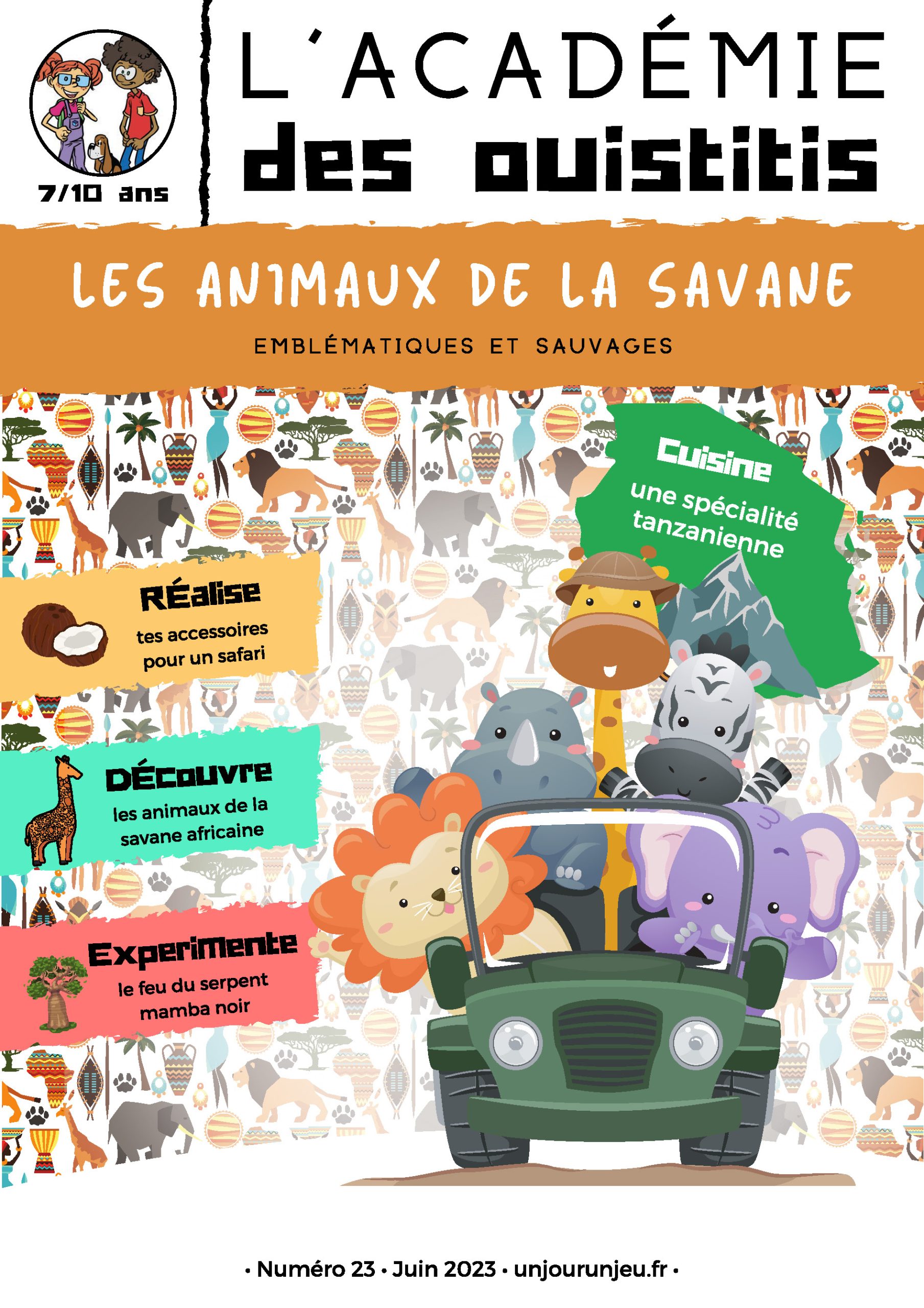 L'Académie des Ouistitis à la rencontre des animaux de la savane