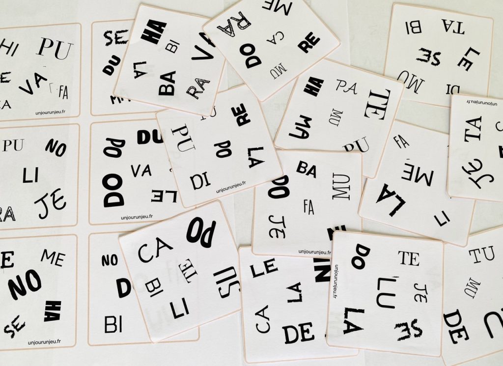 Batadouble des syllabes simples - 3