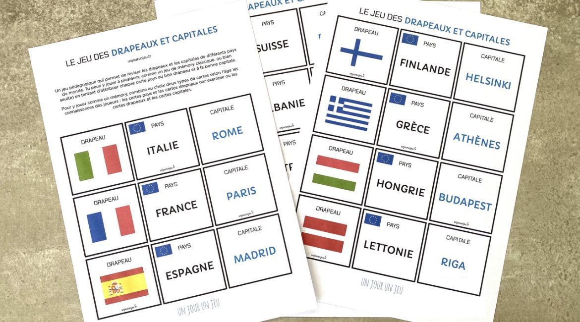 Jeu drapeaux et capitales 1