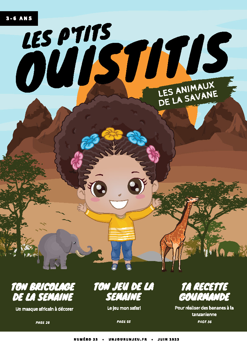 Les P'tits Ouistitis et les animaux de la savane