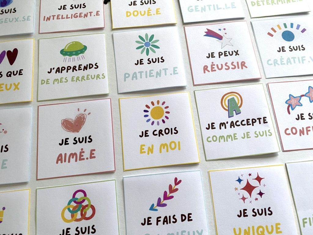 Mes cartes d'affirmations positives