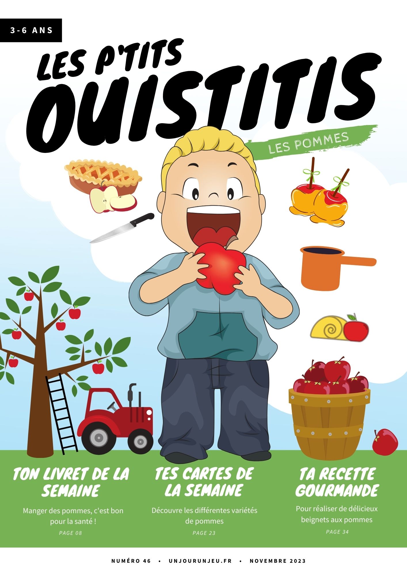 Les P'tits Ouistitis savourent de délicieuses pommes