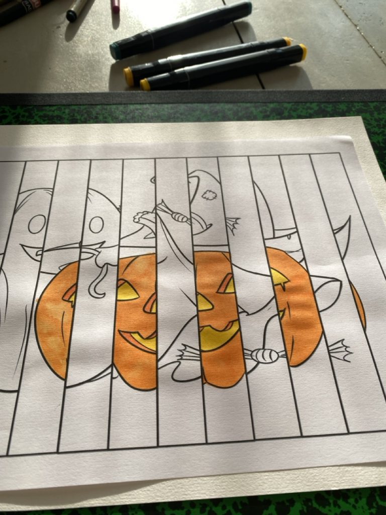 Mon agamographe d'Halloween - étape 2