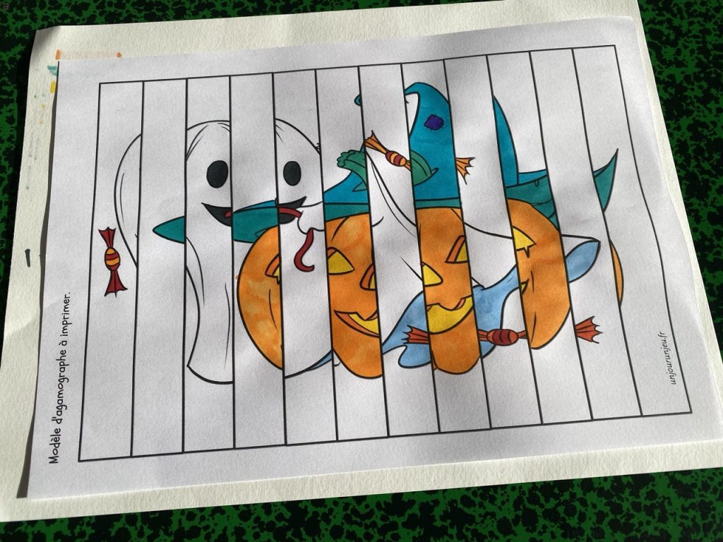 Mon agamographe d'Halloween - étape 3