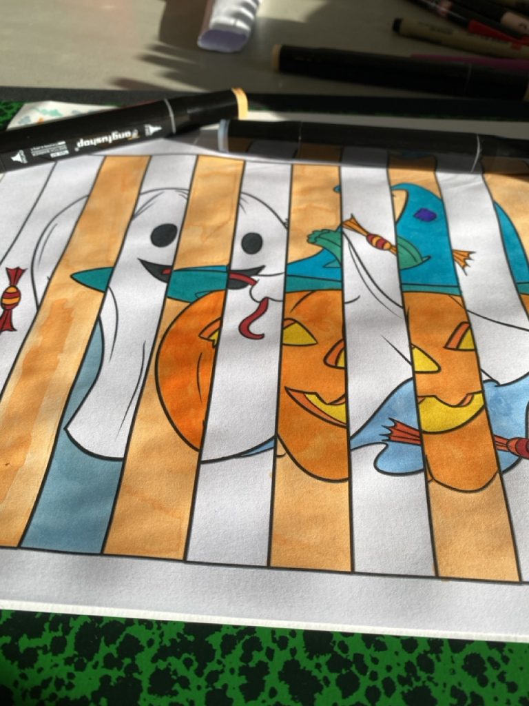 Mon agamographe d'Halloween - étape 4