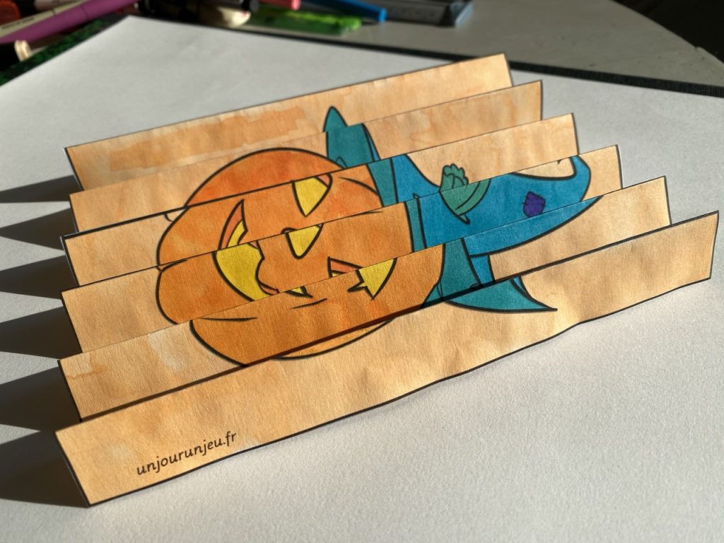 Mon agamographe d'Halloween - étape 6