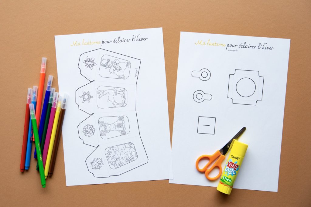 Ma jolie lanterne de Noël à fabriquer - étape 1