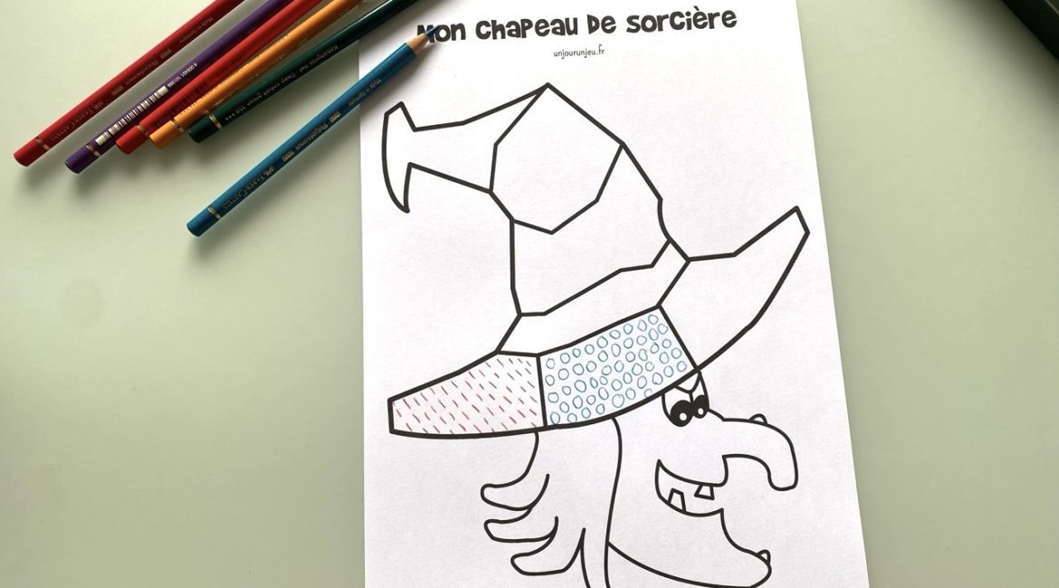 Mon chapeau de sorcière à compléter avec des graphismes - 2