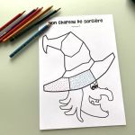 Mon chapeau de sorcière à compléter avec des graphismes - 2