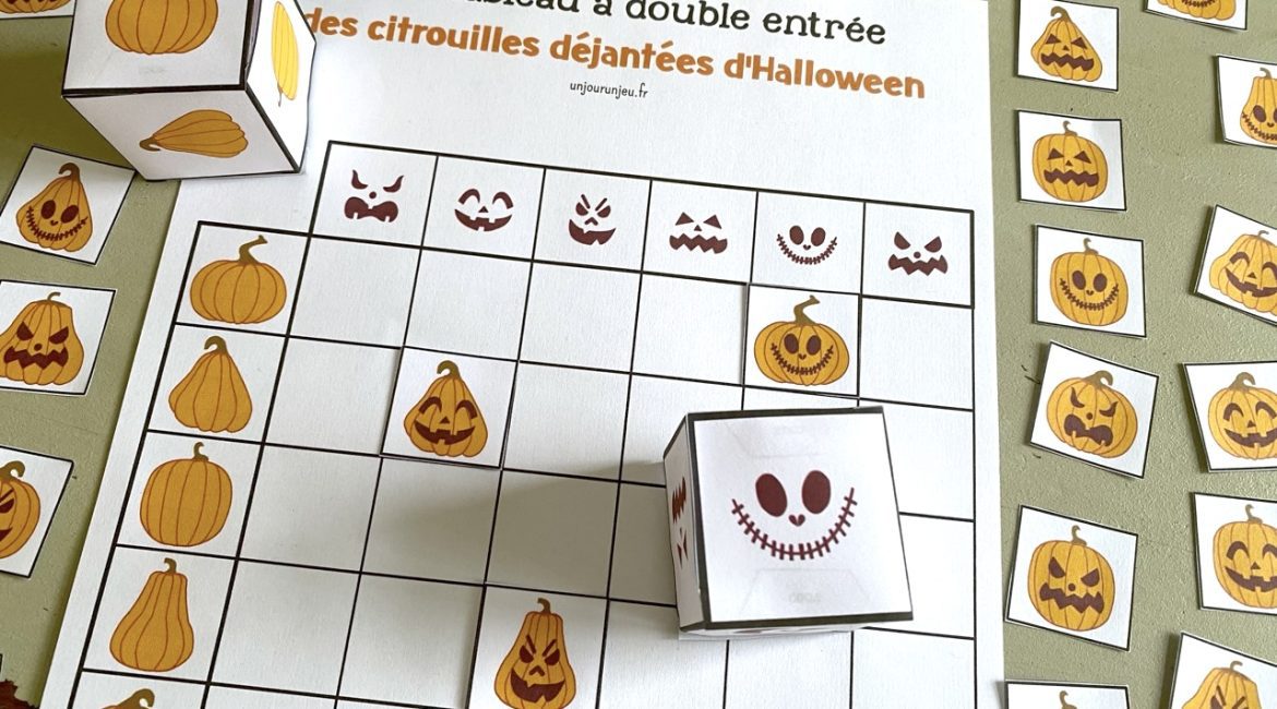 Mon tableau à double entrée des citrouilles déjantées