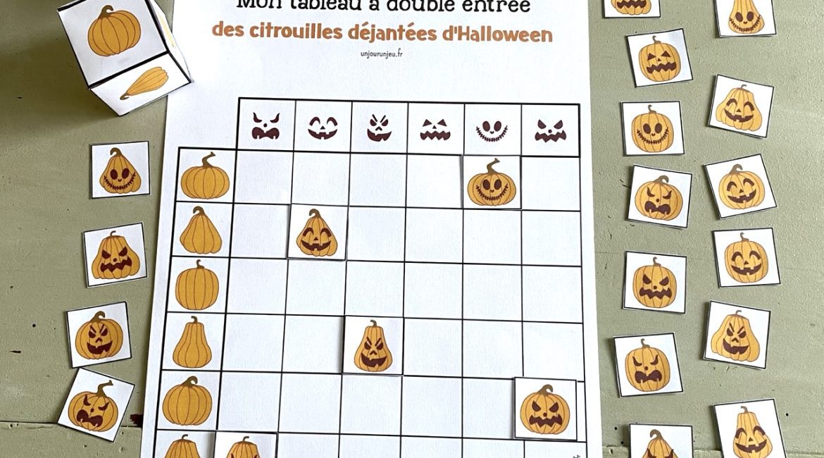 Mon tableau à double entrée des citrouilles déjantées - 4