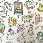 Mon sapin géant de l'Avent à colorier