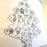 Mon sapin de l'Avent à colorier