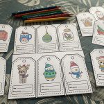 Mes étiquettes de Noël à colorier - 4