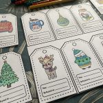 Mes étiquettes de Noël à colorier